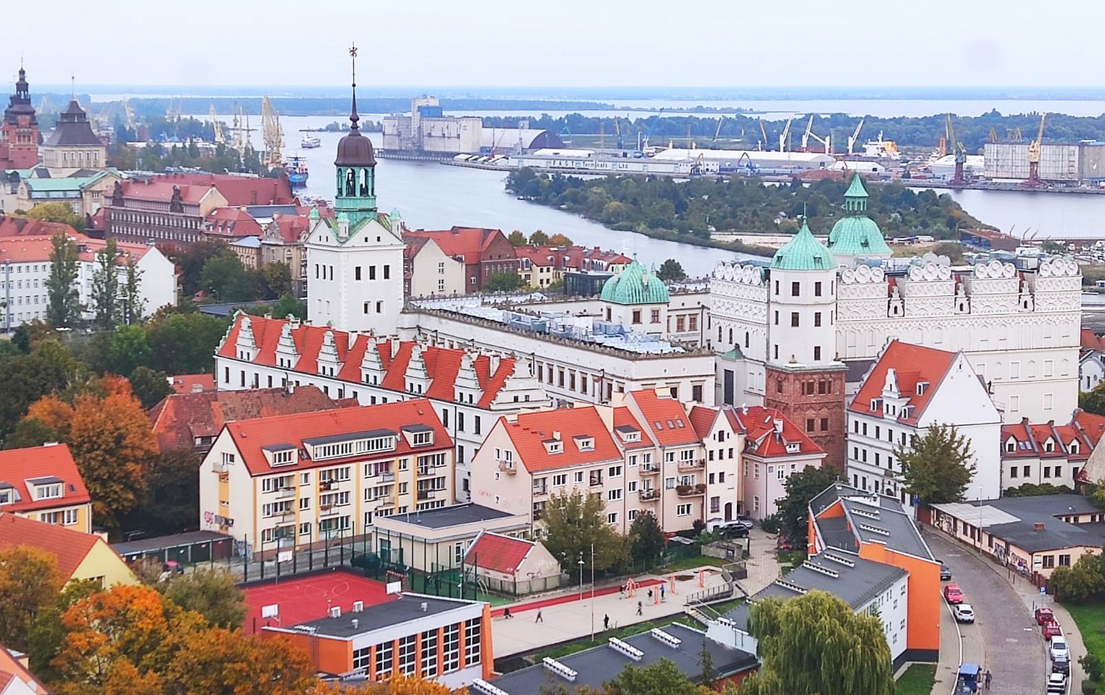 Szczecin: overview of Pomeranian Dukes' Castle.